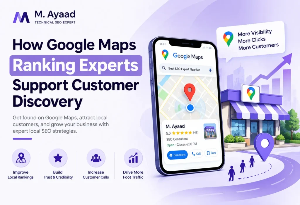 Google Maps ranking experts helping customers discover local businesses