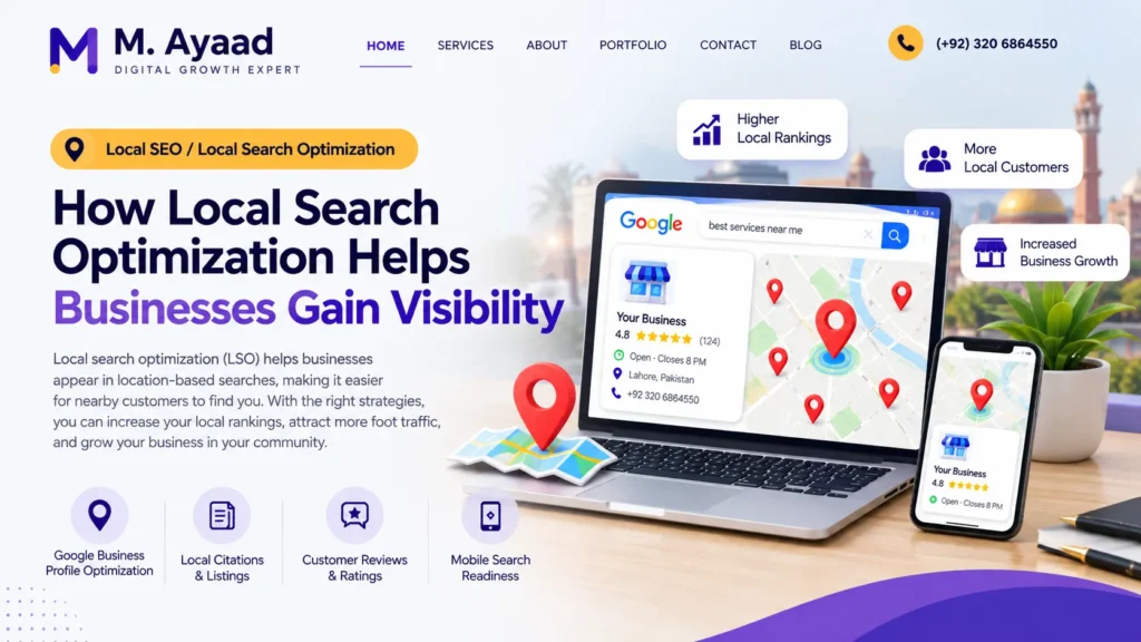 Local search optimization helping businesses improve online visibility