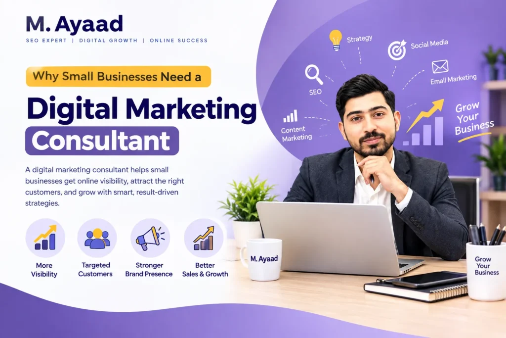 Digital marketing consultant helping small businesses