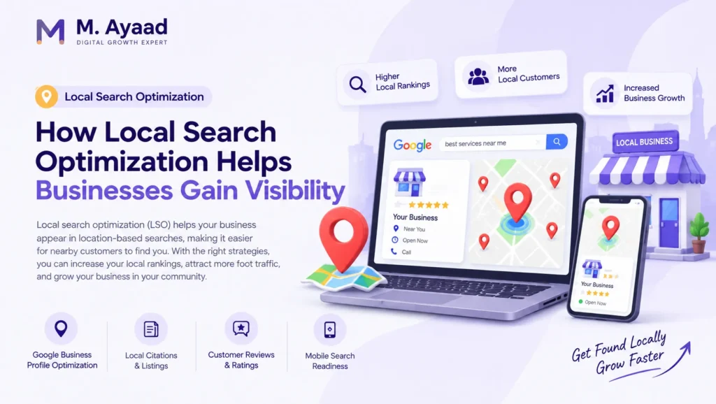 Local search optimization helping businesses gain online visibility