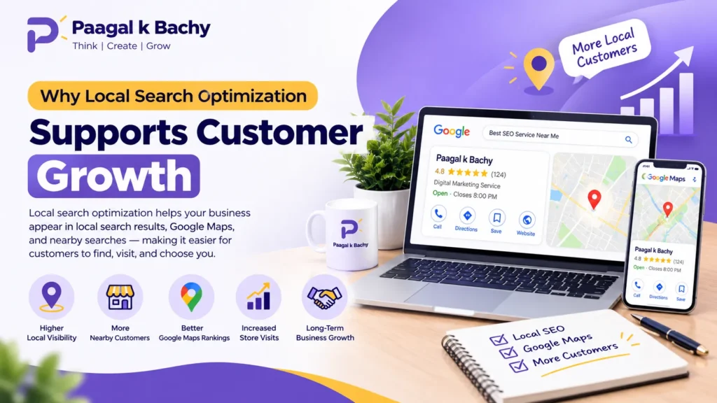 Local search optimization for customer growth