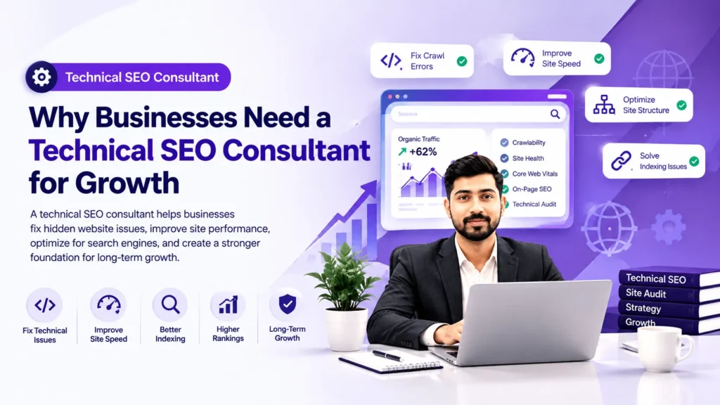 Technical SEO consultant improving website speed, crawlability, indexing, and search performance for business growth.