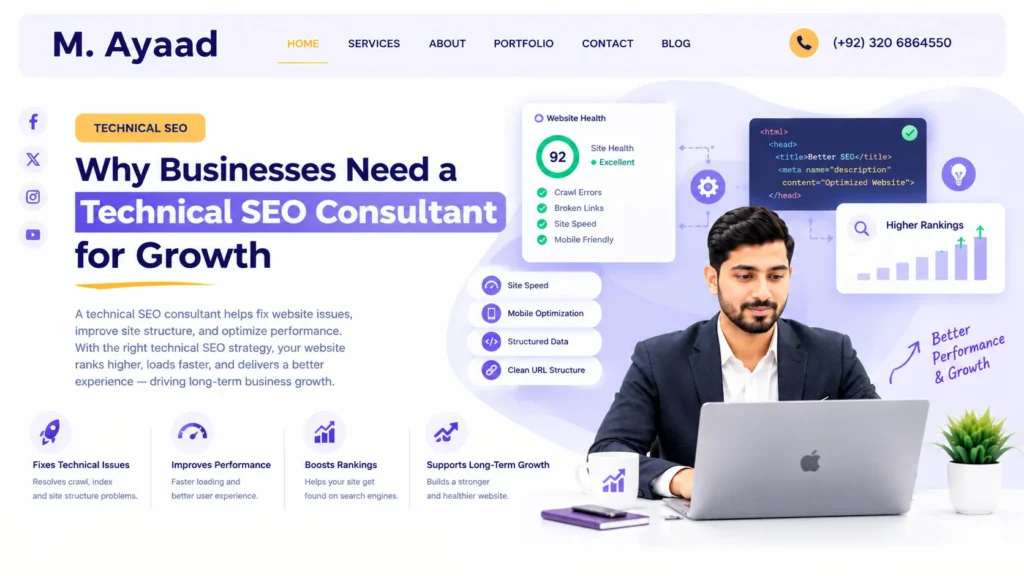 Technical SEO consultant helping businesses improve website performance