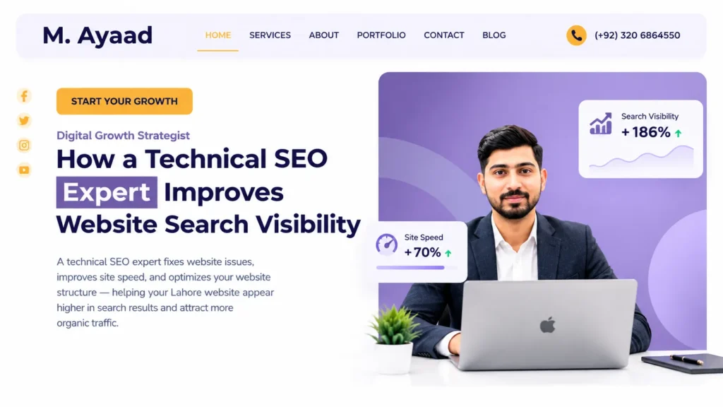 Technical SEO expert improving website search visibility